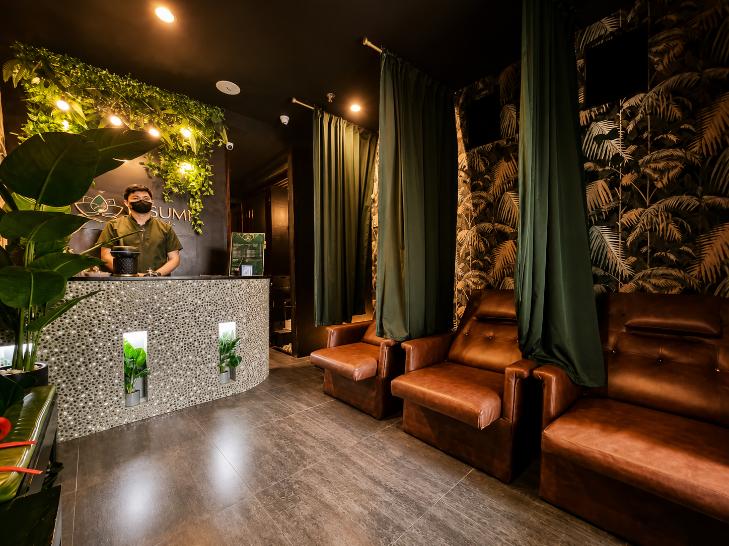 Matina Branch interior — Reception area (editable)